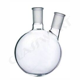 Flask, Round Bottom, Two Necks (Angular or Parallel)