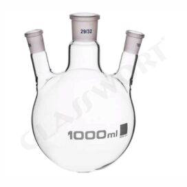 Flask, Round Bottom, Three Necks (Angular or Parallel)