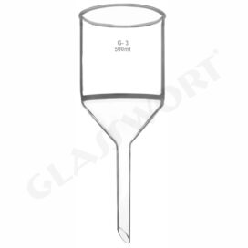 Buchner Funnel with Sintered Disc, Plain Stem